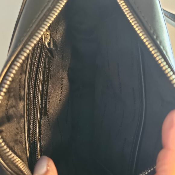 Michael Kors Black Leather Star Studded Crossbody Bag - Picture 5 of 10